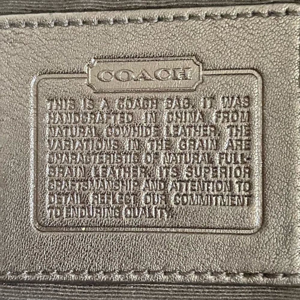 Small COACH Crossbody Handbag - black leather - Picture 8 of 10